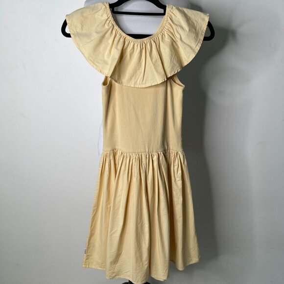 Molo Girls Tan Cream Christal Short Sleeve Dress Brazilian Sand Dress 13-14Y - Picture 5 of 8